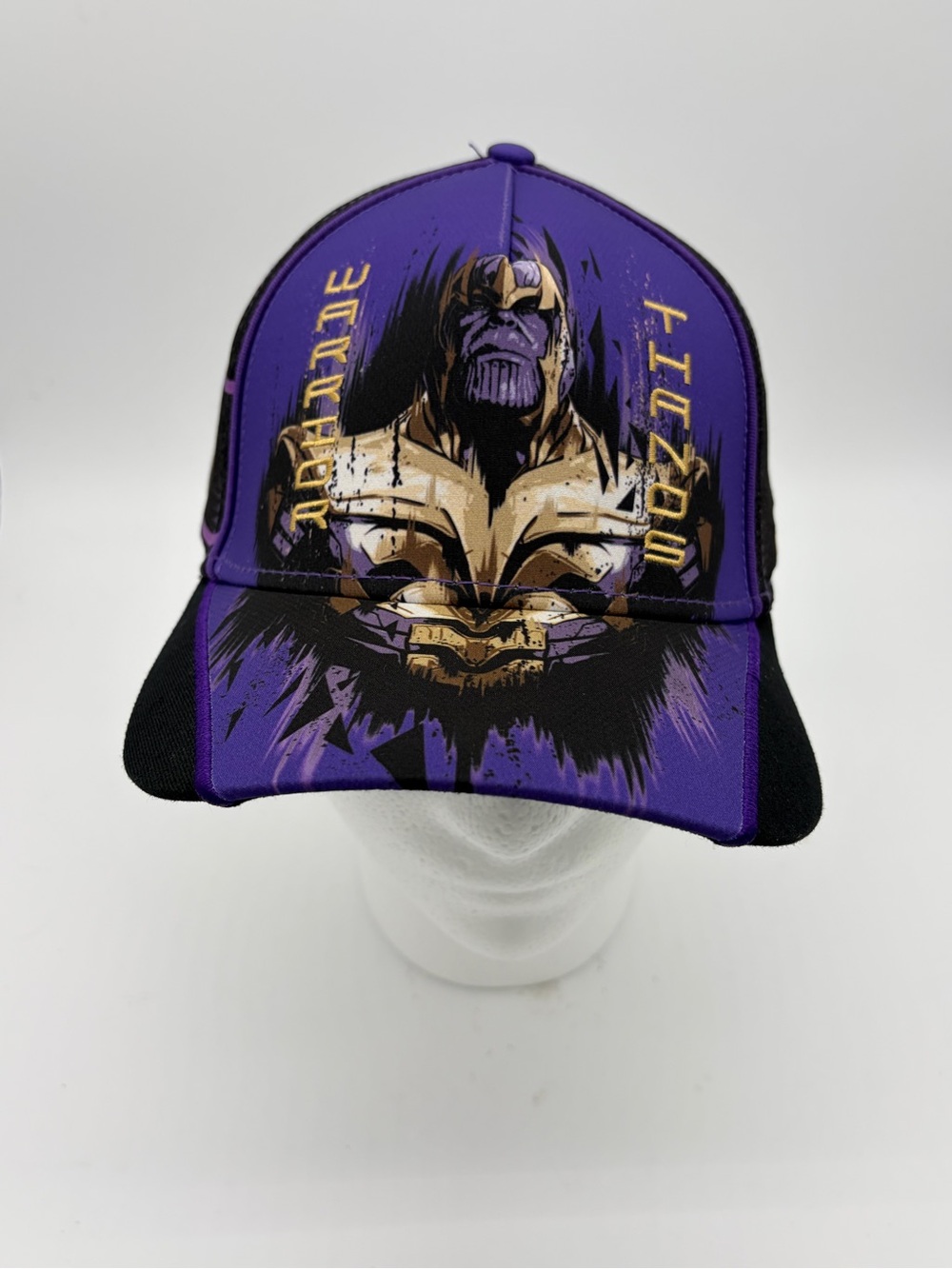 Marvel Purple and Gold Thanos Graphic Cap